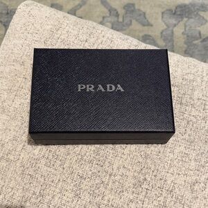 Prada Black Box with tissue paper and ribbon